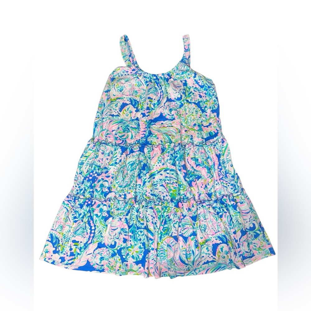 Lilly Pulitzer Blue and Pink Floral Dress